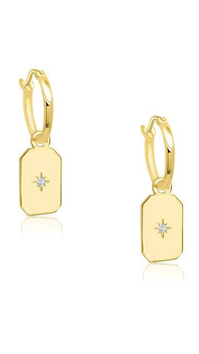 Lone Star Hoop Earrings